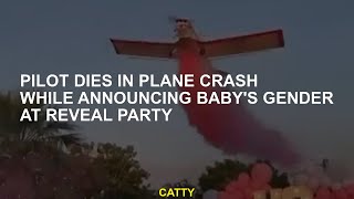 Pilot dies in plane crash while announcing baby's gender at reveal party
