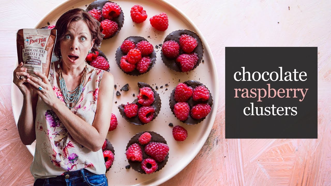 Chocolate Raspberry Clusters - YouTube