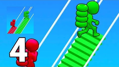 Bridge race - Level 31-40 Gameplay Tutorial Part 4 (iOS Android)