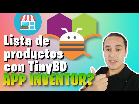 Ejercicio 14.- Lista de productos con TinyBD en Appinventor