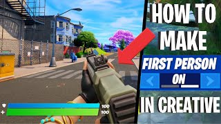 How To Make FIRST PERSON That *ACTUALLY WORKS* In Fortnite Creative! @YerkYT