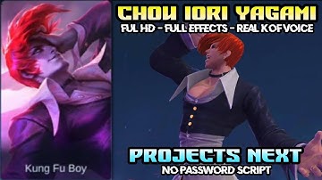 Chou KOF Iori Yagami Script Skin (Full Effects, Real KOF Voice, Real Passive) No Password | MLBB