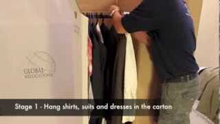International Moving - Packing techniques - Clothes (Hanging)