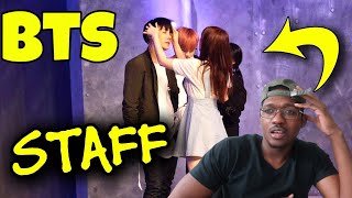 BTS and THEIR STAFF sweet moments!!! | REACTION
