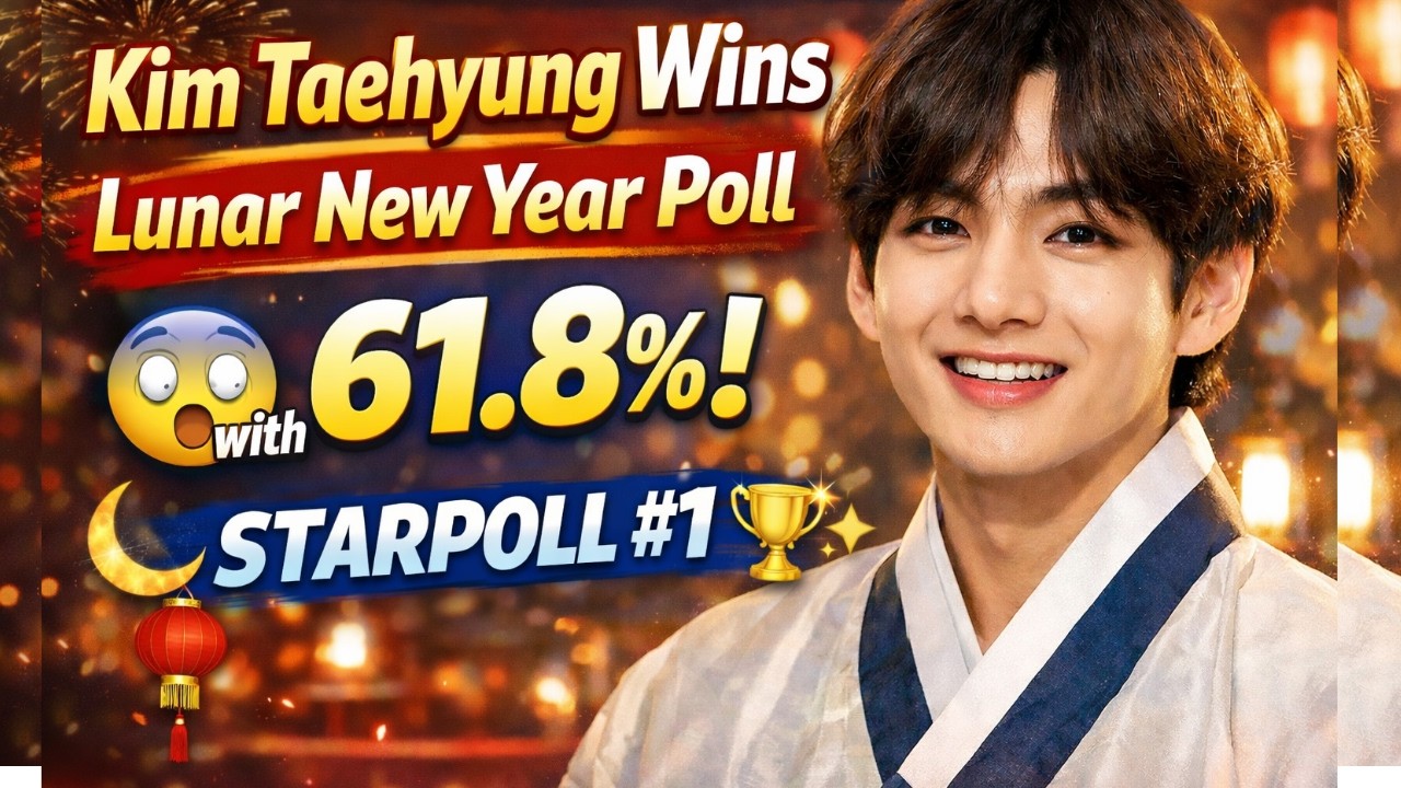 Ким Тэхен выиграл опрос в честь Лунного Нового года с результатом 61,8% — STARPOLL #1 🏆✨