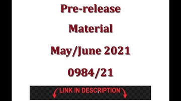 Prerelease Material May June 2021 V21