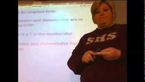 Using Cake Method to Simplify Fractions