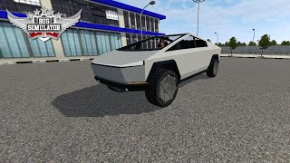mod bussid Tesla Cybertruck 2020 screenshot 3