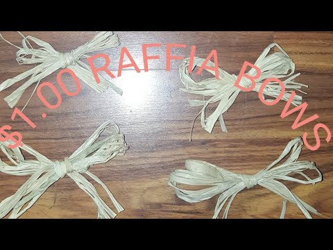 HOW TO WRAP - A RAFFIA BOW 