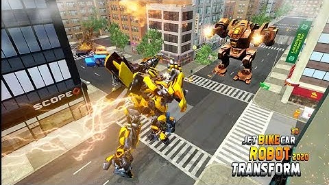 Optimus Prime Multiple Transformation Jet Robot Car Game 2020 | Android Gameplay | Part - 1