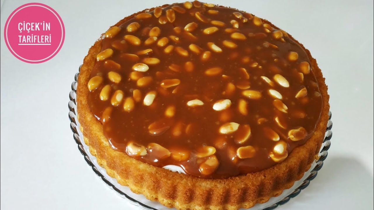 SNİCKERS PASTA TARİFİ Karamelli Fıstıklı Pasta Çiçekintarifleri