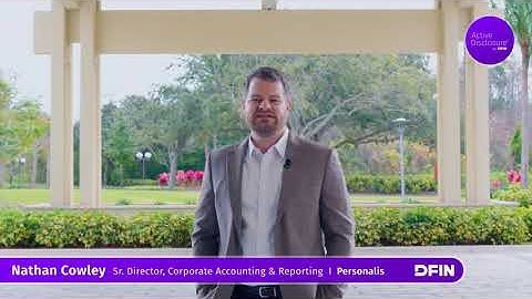 DFIN ActiveDisclosure Client Testimonial - Personalis & Cross River Bank