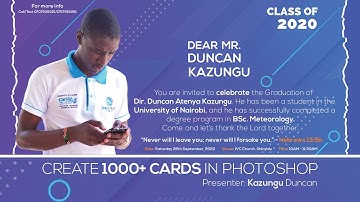 Create 1000+ Invitation Cards using Variables in Photoshop//Create Multiple Cards in Photoshop