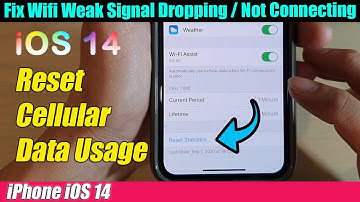iPhone iOS 14: How to Reset Cellular Data Usage