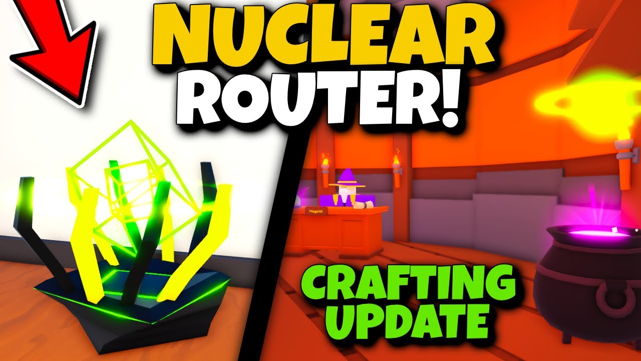 I Made A NUCLEAR ROUTER In The NEW CRAFTING UPDATE!  Life