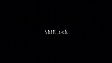 [Sol’s RNG] - Shift lock