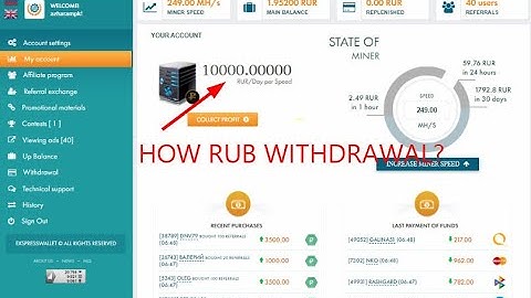 How withdrawal Russian ruble with exchange cash energy