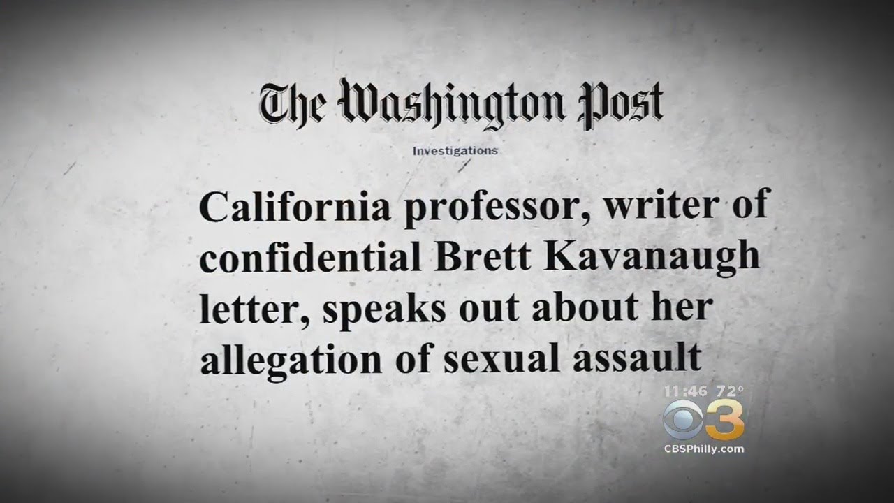 California Professor Claims Supreme Court Nominee Brett Kavanaugh Tried To Rape Her At High School P