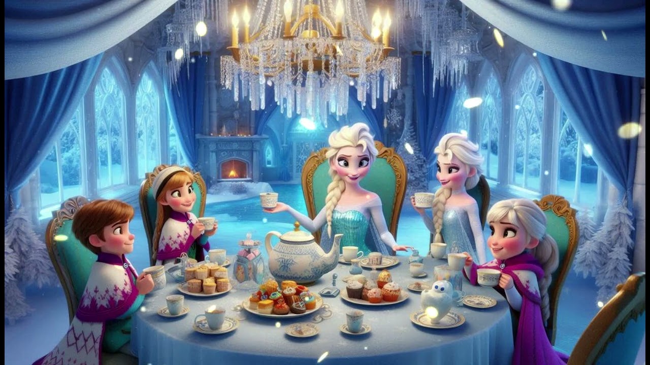 "Elsa’s Winter Tea in the Ice Castle: A Magical Tea Party Adventure with Elsa" Cartoon Nursery Song
