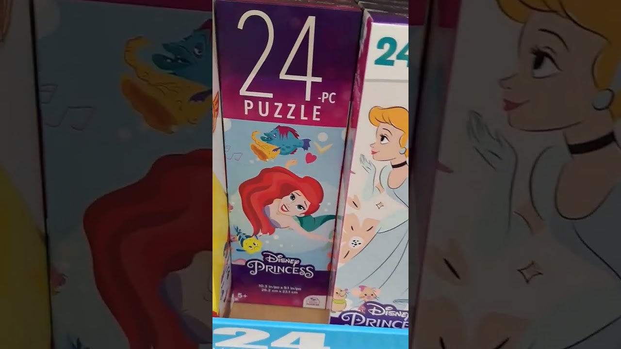 Disney Princess & Mickey Mouse & Friends Jigsaw Puzzles at Dollar Tree The Little Mermaid, Moana