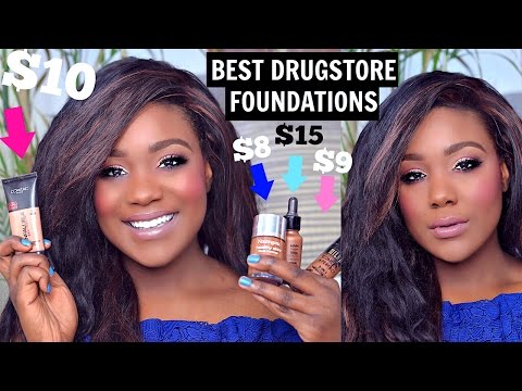 BEST DRUGSTORE FOUNDATION for Oily Skin!!! Makeup for Black Women / Dark Skin