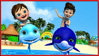 Акулёнок на 3D туруру туру | 2 ЧАСА |Banana Cartoon Preschool - Детские песенки| Мультики для детей