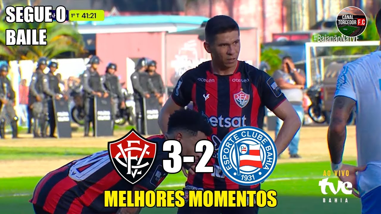 Vitória 3 x 2 Bahia - Melhores Momentos - COMPLETO - Final Baiano 2024
