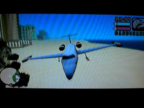 Grand Theft Auto Vice City Stories (GTA VCS, PSP) - Flyable Learjet (Cheatdevice)