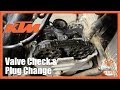 KTM Dirt Bike Valve Clearance Check | Back in the Garage