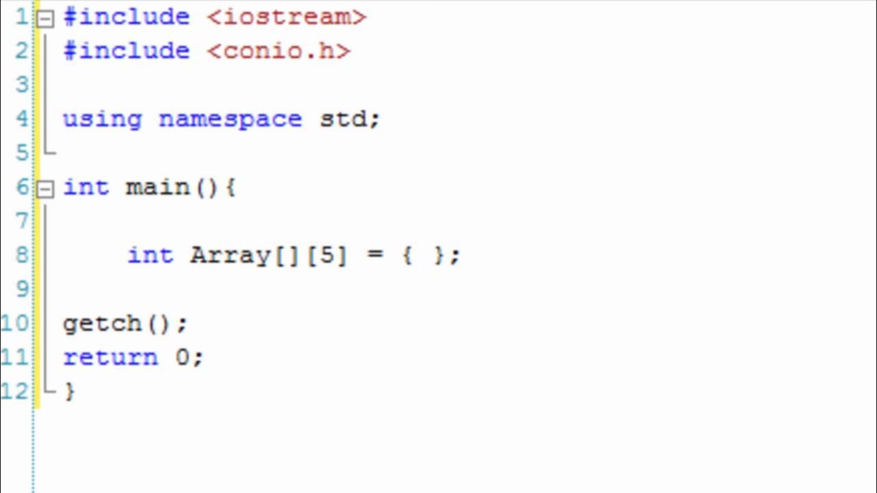 C++ Tutorial 19: Multidimensional arrays - YouTube