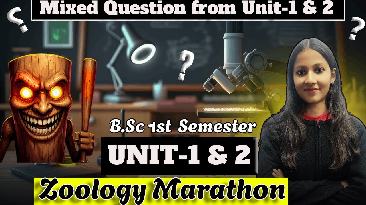 Zoology Marathon UNIT-01 & 2 Objective Question | B.Sc.1st Sem Maa Vindhyavasini University Mirzapur