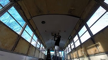 Transcendence - Episode 3 Bus Interior panel removal Bus Conversion