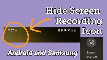 How to Hide Screen Recorder Notification Icon while recording on Samsung Phones/Devices