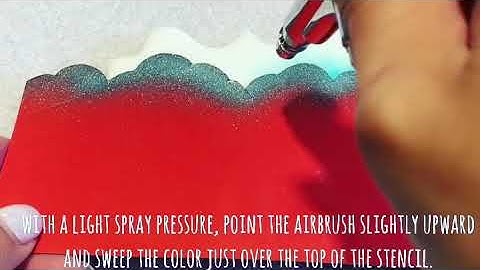 How to Airbrush Clouds on Cookies Using a Stencil