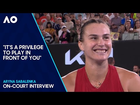 Aryna Sabalenka On-Court Interview | Australian Open 2024 Semifinal