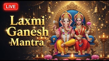 Lakshmi Ganesh Mantra | 1 Hour Loop | Peaceful Meditation & Prosperity Music 🕉️