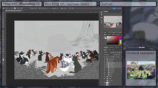 Drawing Fourtrees! (During Dawn of the Clans!)