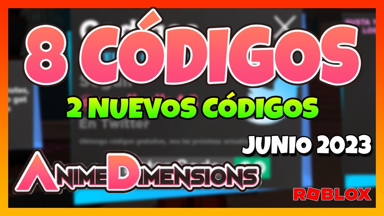 Códigos ativos Anime Dimensions Novembro 2023