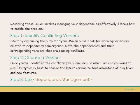 Resolving Dependency Conflicts in Maven