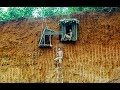 Build Uderground House On The Cliff To Avoid Wildlife