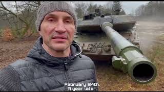 Volodymyr Klitschko tested the Leopard tank