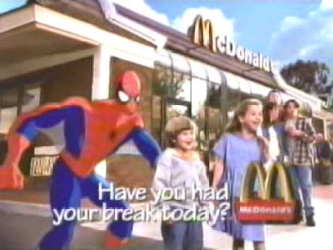 1996 McDonalds Marvel Superhero Toys Commercial