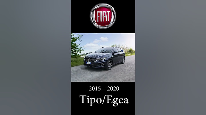 Fiat Tipo & Egea #Evolution | 1988 to Today 🚗✨