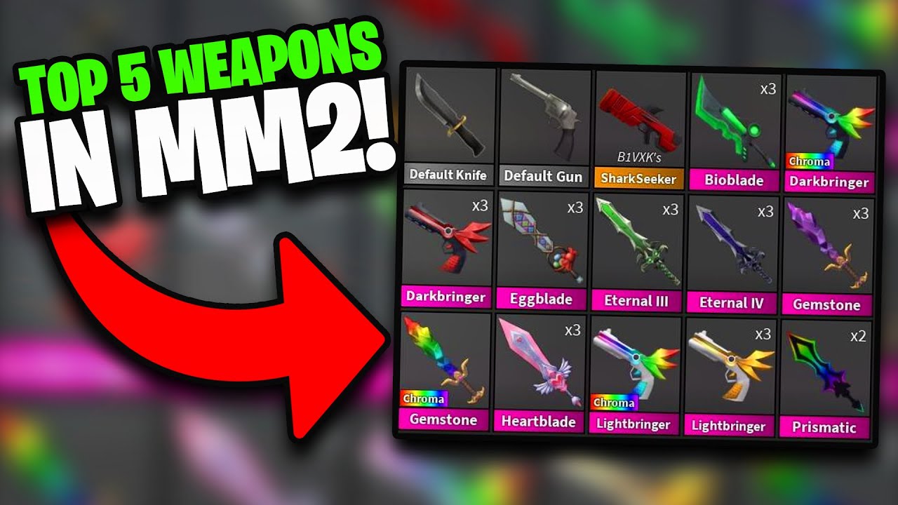 Roblox Murder Mystery 2 MM2 Bioblade Godly Knifes and Guns