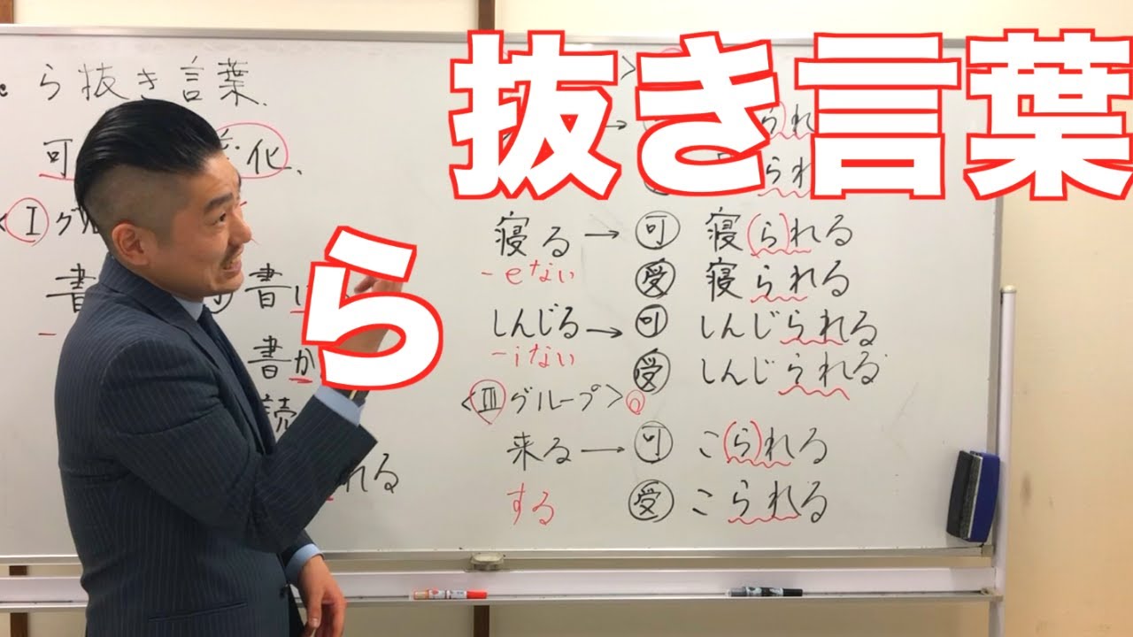 令和 ら抜き言葉 日本語教師が徹底解説してみた Youtube