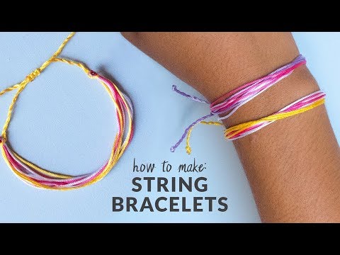 DIY Pura Vida Inspired String Friendship Bracelets 