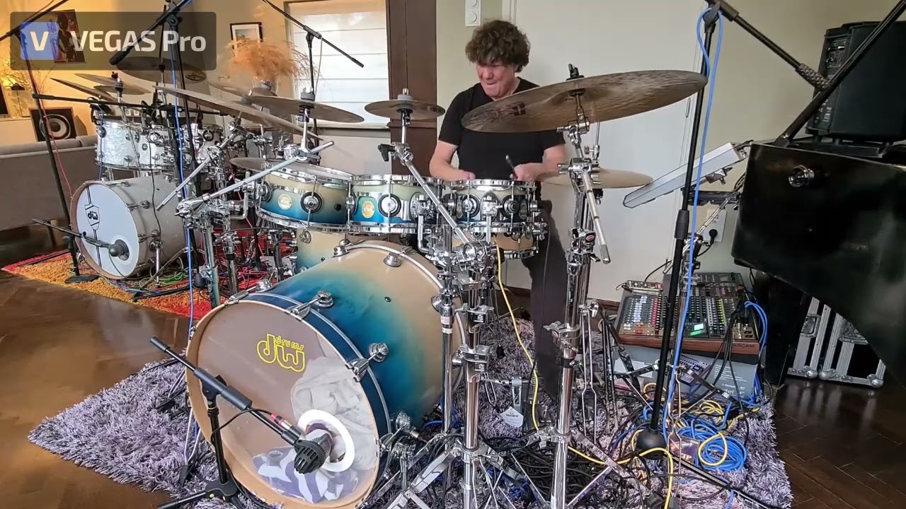 Drumming along the gospel house in ' Grateful'  by Kenny Bobien