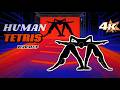 3PLAYERS HUMANTETRIS | IMMERSIVE INTERACTIVE WARMUP | HOLE IN THE WALL | HARD POSE #humantetris