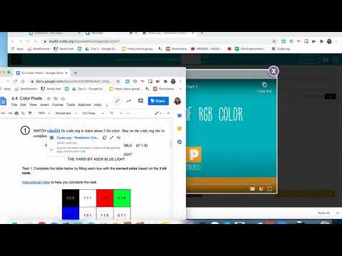 6 4 binary code for color