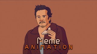 Pedro Pascal eating a sandwich | Animated
